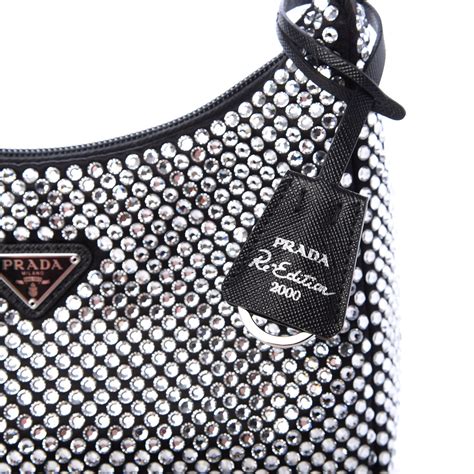 prada rhinestone re edition|Prada re edition mini bag.